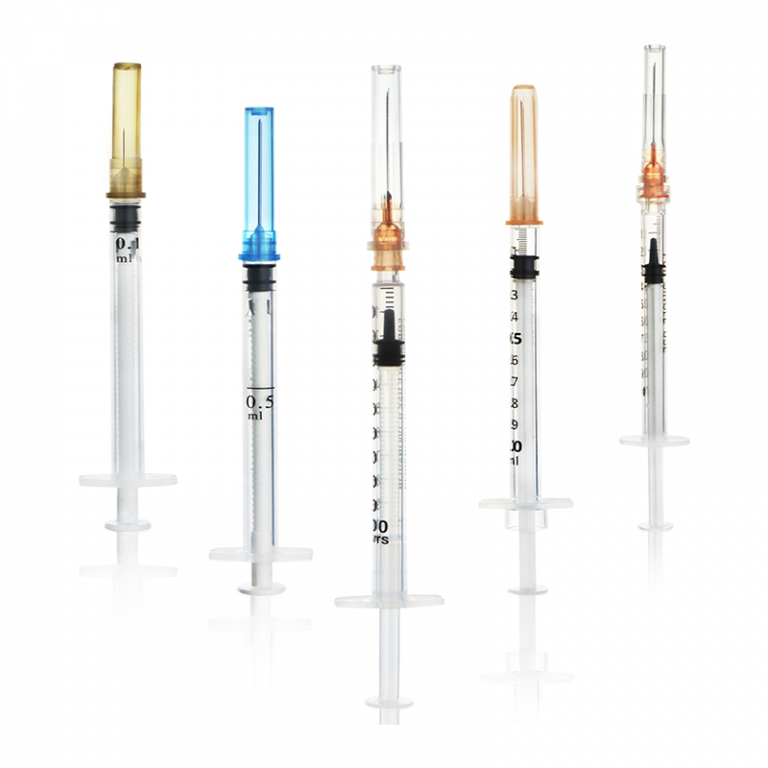 Vaccine syringes